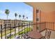 Balcony with ocean view and bistro seating overlooking the neighborhood at 1120 N Shore Ne Dr # 503, St Petersburg, FL 33701