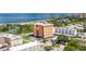 A gorgeous exterior view of the building shows its lovely balconies and parking at 1120 N Shore Ne Dr # 503, St Petersburg, FL 33701