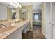 Bathroom featuring an extended countertop and a view of the main bedroom at 1340 Gulf Blvd # 8C, Clearwater Beach, FL 33767