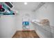 Spacious storage closet with shelves at 1340 Gulf Blvd # 8C, Clearwater Beach, FL 33767