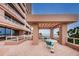Outdoor seating area overlooking beach at 1340 Gulf Blvd # 8C, Clearwater Beach, FL 33767