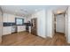 Spacious kitchen featuring stainless steel appliances and ample white cabinetry at 1700 Shore Acres Ne Blvd, St Petersburg, FL 33703