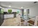 Open floor plan with kitchen and dining area with lots of natural light at 2121 Dodge St, Clearwater, FL 33760