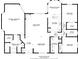 Detailed floor plan showcasing the layout of the home's rooms and dimensions at 22804 Willow Lakes Dr, Lutz, FL 33549