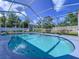 Gorgeous screen-enclosed pool with plenty of shade and patio space at 22804 Willow Lakes Dr, Lutz, FL 33549