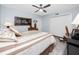 Inviting bedroom with a neutral palette, creating a serene space perfect for relaxing and resting at 2430 Florentine Way # 40, Clearwater, FL 33763