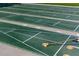 Green shuffleboard courts with visible lane markings, offering a classic recreational amenity for friendly competition at 2430 Florentine Way # 40, Clearwater, FL 33763