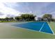 Outdoor tennis courts in a community with green surroundings, perfect for residents to play at 2430 Florentine Way # 40, Clearwater, FL 33763