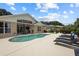 Beautiful backyard featuring a private pool, patio, and well-maintained landscaping at 2511 Groveway Dr, Valrico, FL 33596