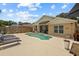 Beautiful backyard featuring a private pool, patio, and well-maintained landscaping at 2511 Groveway Dr, Valrico, FL 33596