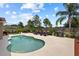 Inviting backyard pool area with lounge chairs, grill, and lush landscaping at 2511 Groveway Dr, Valrico, FL 33596