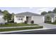 Charming single-story home with a well-maintained lawn, a driveway and an attached two car garage at 2791 Peake St, North Port, FL 34286
