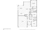 Black and white floor plan showing dimensions and layout of the home at 2791 Peake St, North Port, FL 34286