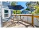 Back deck area with umbrella-covered outdoor dining at 304 21St N Ave, St Petersburg, FL 33704
