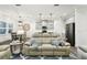 Open-concept living space with the kitchen and dining area in the same shot at 3326 Woodmont Dr, Parrish, FL 34219