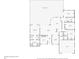 Detailed floor plan showcasing the layout of the property, including the living spaces, bedrooms, and garage at 3437 Aspen Trl, Clearwater, FL 33761