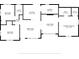 Detailed floor plan showcasing the layout of a home, including bedrooms, bathrooms, kitchen, and living areas at 400 53Rd N St, St Petersburg, FL 33710