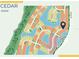 Community map illustrating lot locations within the Cedar 01500 neighborhood, with easy access to amenities at 5719 Silverside Pine Ct, Lakewood Ranch, FL 34211