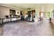 Spacious outdoor patio with a variety of seating and entertainment options at 6285 52Nd N Ct, St Petersburg, FL 33709