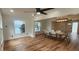 Spacious living room area with wood flooring at 1027 Fountainhead Dr, Largo, FL 33770