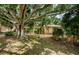 Large front yard with grass and tropical trees surrounding a house in the background at 11783 102Nd Ave, Largo, FL 33778