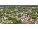 Aerial view showing the house and neighborhood. The home is close to the bay and amenities at 1406 Nebraska Ave, Palm Harbor, FL 34683