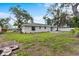 The property showcases a lush backyard with a patio and plenty of space for recreation at 1826 2Nd E Ave, Bradenton, FL 34208