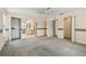 View of large bedroom showing closet and doorway into the bathroom at 1972 Lansing Dr, Clearwater, FL 33763