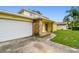 Close-up of the home's exterior highlighting architectural details at 1972 Lansing Dr, Clearwater, FL 33763