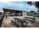 Outdoor picnic area with covered pavilion, picnic tables and charcoal grills; great for entertaining at 2222 Norwegian Dr # 16, Clearwater, FL 33763