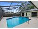 Inviting screened-in pool area, perfect for relaxing and enjoying the outdoors at 2319 Canfield Dr, Spring Hill, FL 34609