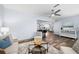 Cozy living room with a view of the kitchen and dining area, perfect for entertaining guests at 2353 Eastwood Dr, Clearwater, FL 33765