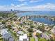 Scenic view captures a mix of single-Gathering houses near the water and an impressive cityscape beyond at 2502 Tropical Shores Se Dr, St Petersburg, FL 33705