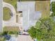 Aerial view of a single-story house showing the roof and the surrounding yard at 2502 Tropical Shores Se Dr, St Petersburg, FL 33705