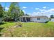Lush backyard with a screened-in porch, providing a private outdoor space for relaxation and entertainment at 2502 Tropical Shores Se Dr, St Petersburg, FL 33705
