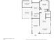 Floorplan showing the layout of rooms, including the living room, kitchen, bedrooms, and bathrooms at 35045 Cynthia Ave # 35945, Zephyrhills, FL 33541