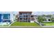Modern new construction featuring a waterfront lot with large windows and a spacious outdoor area at 3611 Bayshore Ne Blvd, St Petersburg, FL 33703