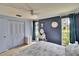 This bedroom offers a vanity and great natural lighting at 3733 Mendocino St, New Port Richey, FL 34655
