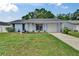Charming single-story home with a well-manicured lawn, and beautiful landscaping at 3733 Mendocino St, New Port Richey, FL 34655