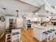Spacious kitchen with modern appliances, granite countertops, and a center island with bar seating at 5604 Pine Bay Dr, Tampa, FL 33625