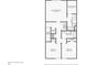 Detailed second floor plan showcasing the layout of bedrooms, bathrooms, and laundry room at 6235 Bucket Ct, Gibsonton, FL 33534