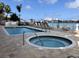Community amenities include a sparkling pool and spa with plenty of lounge chairs and waterfront views at 706 Bayway Blvd # 502, Clearwater Beach, FL 33767