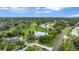 Scenic aerial view showcases homes with golf course views, ponds, and lush green trees at 900 Maclaren N Dr # D, Palm Harbor, FL 34684