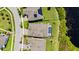 Aerial view of the house and backyard pool at 12607 Pensacola Ct, Riverview, FL 33579