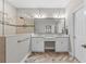 Beautiful bathroom with double sinks, a vanity area, granite counters, and a glass-enclosed shower at 12607 Pensacola Ct, Riverview, FL 33579