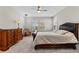 Bedroom with neutral color palette, ceiling fan, and lots of sunlight at 12607 Pensacola Ct, Riverview, FL 33579