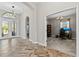 Light and bright office featuring a bookshelf and modern furnishings at 12607 Pensacola Ct, Riverview, FL 33579