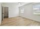 Bright bedroom featuring modern ceiling fan and natural light at 206 N Beverly Ave # 1/2, Tampa, FL 33609
