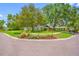 A quiet street featuring lush landscaping, mature trees, and a view of the beautiful property at 2308 Cape Bend Ave, Tampa, FL 33613