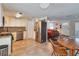 Open kitchen with stainless steel appliances and seamless flow to living area at 2848 Homewood St, Clearwater, FL 33759